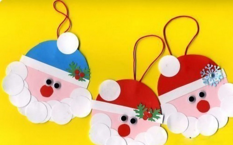 Поделка елочная игрушка в детский сад, Красивые новогодние идеи